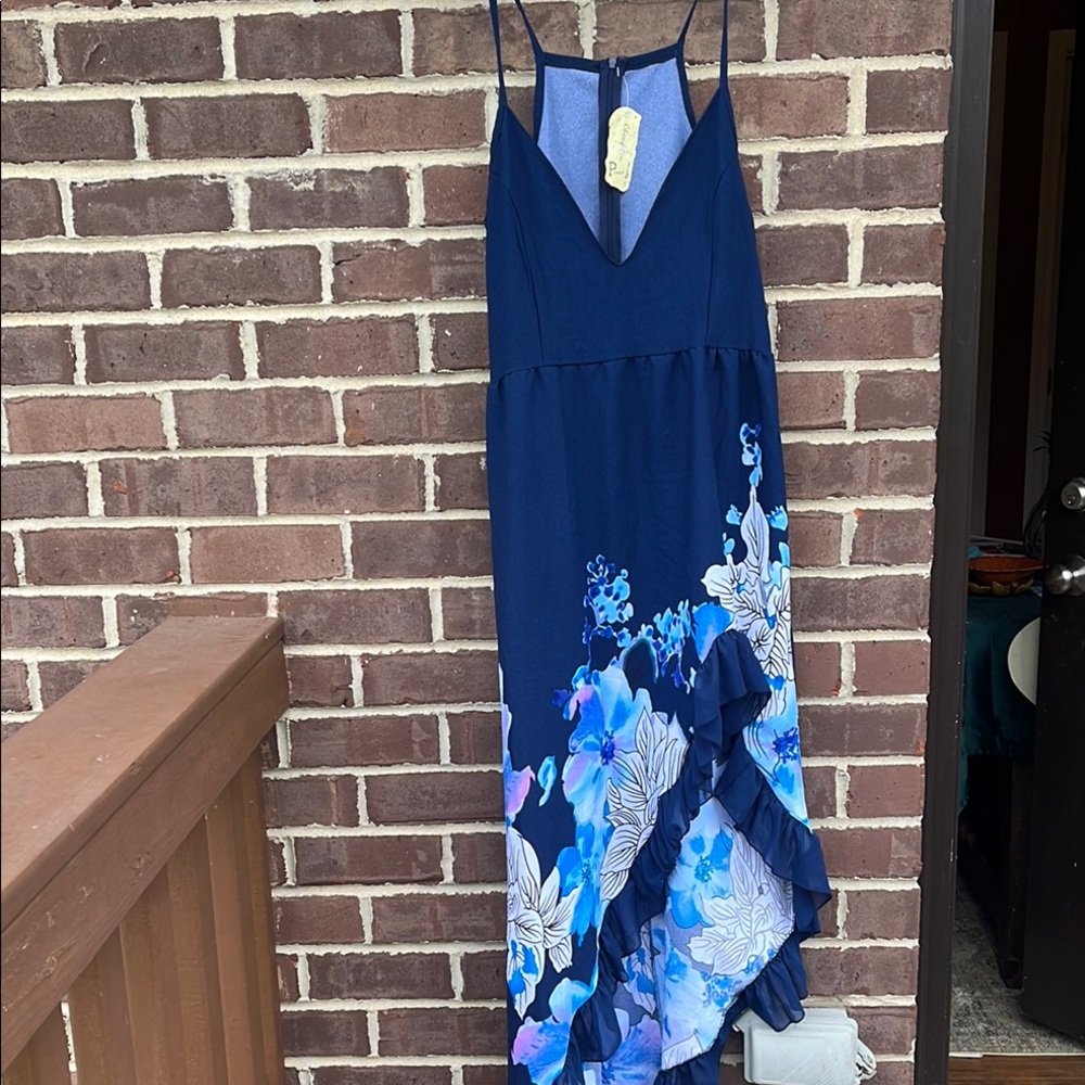 Floral Blue  Dress